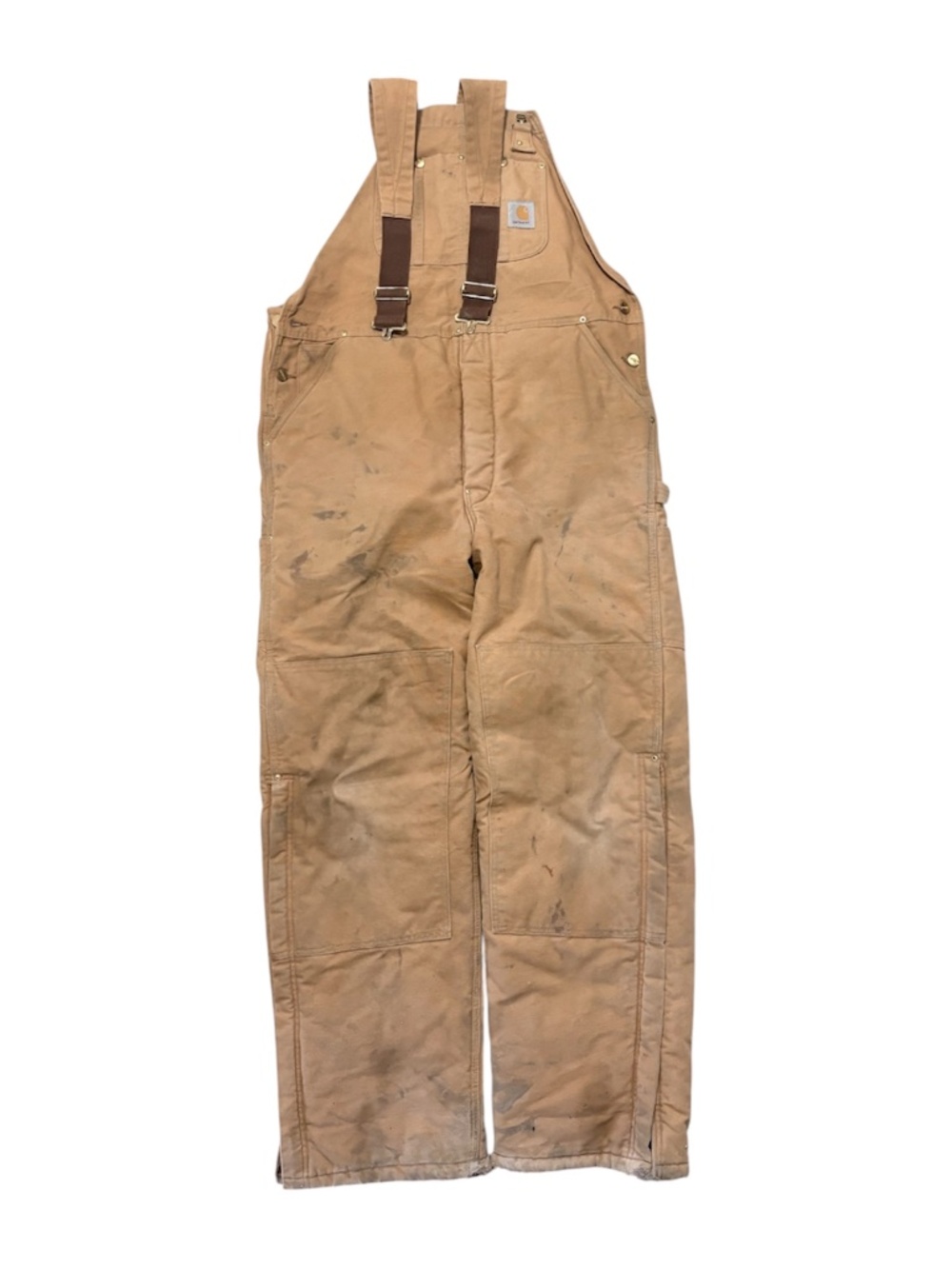 Carhartt Tan Overalls Size 38x34 Workwear